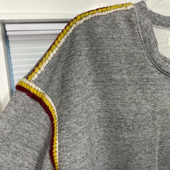 Embroidered Trim Sweatshirt - Picture 5 of 5